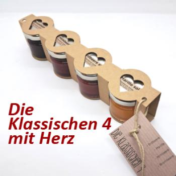 Die Klassischen 4 (4x30g) mit Herzen